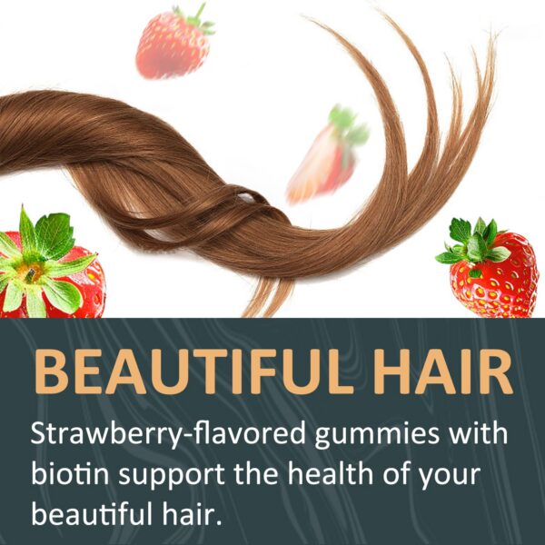 Gomitas Biotic's Gain vitamina biotina cabello piel y uñas