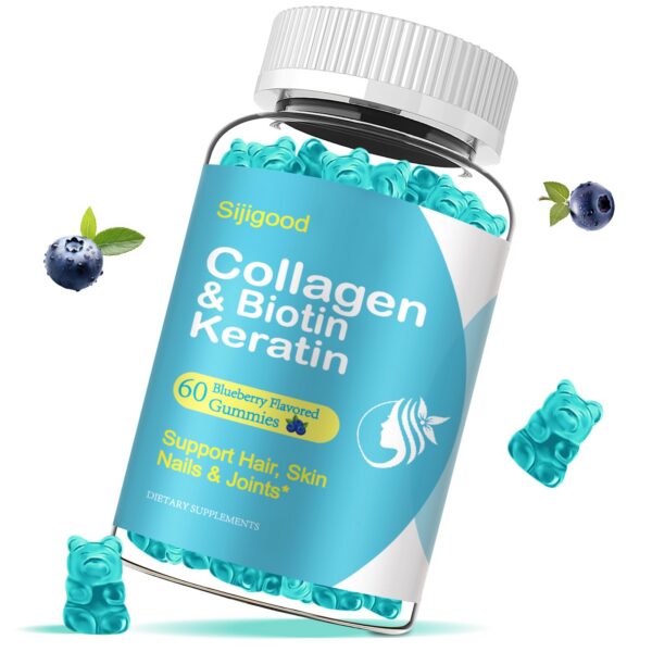 Gomitas biotina colágeno vitaminas piel cabello uñas Sijigood