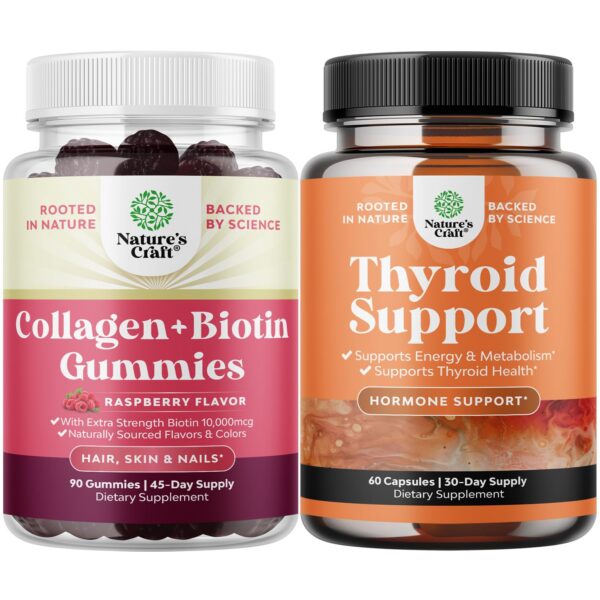 Paquete gomitas biotina y complejo tiroideo mujeres 90ct