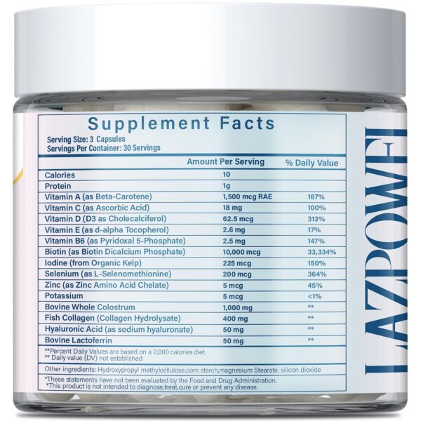 Gomitas de biotina sabor vegetal Lazpowfi