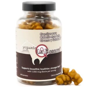 Gomitas biotina Yeguada La Reserva para cabello, piel y uñas 60 piezas