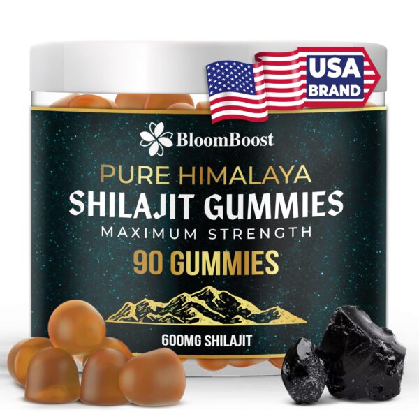 Version 1.0.0 Gomitas BloomBoost Shilajit suplemento energético sin azúcar