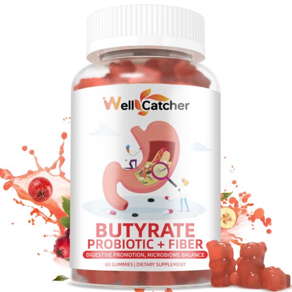 Gomitas butirato salud intestinal probióticos Wellcatcher