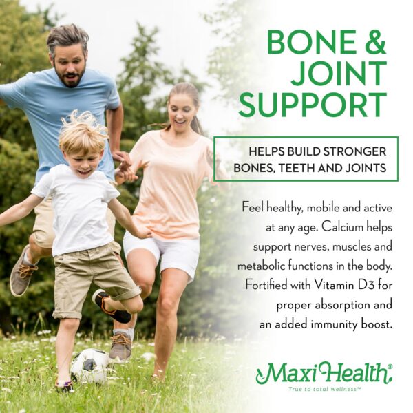 Etiqueta Maxi Health calcio D3 detalle