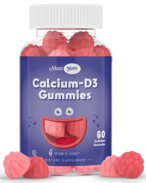 Gomitas calcio D3 Maxi Health rosado frente