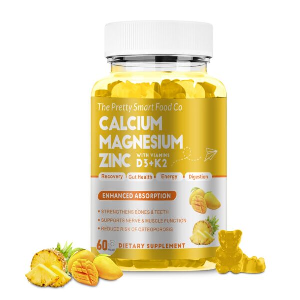 Gomitas calcio magnesio zinc sabor mango piña