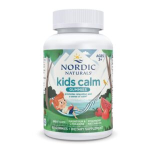 Gomitas calmantes Nordic Naturals sabor fresa sandía para niños