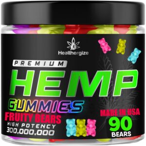 Gomitas cáñamo Healthergize premium natural paquete frontal