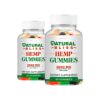 Gomitas de cáñamo Natural Bliss frasco y etiqueta