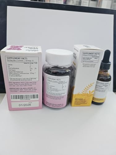 Gomitas cardo mariano orgánico Wild & Organic soporte detox hígado