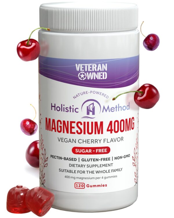 Gomitas de magnesio citrato frente al envase