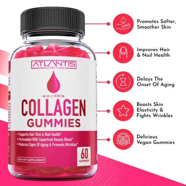 Gomitas colágeno Atlantis Nutrition piel y articulaciones