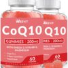 Gomitas de CoQ10 sin azúcar con Omega-3 y sabor durazno