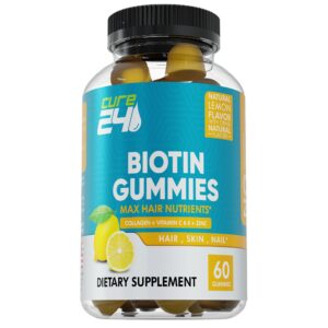 Gomitas Cure24 biotina y colágeno para cabello y piel