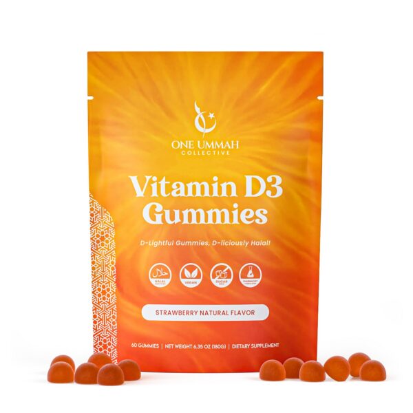 Gomitas D3 halal certificadas, frontal