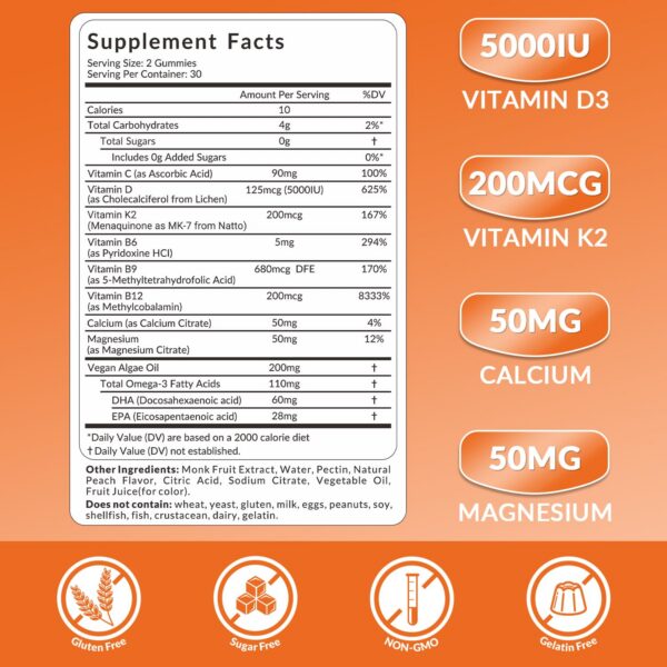 Frasco de gomitas veganas