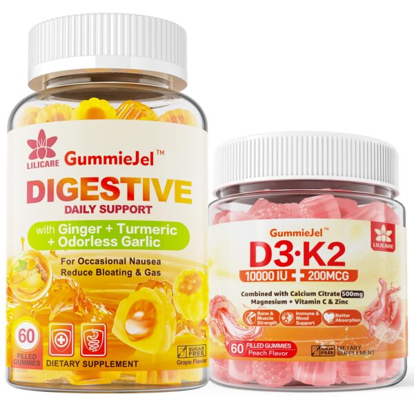 Gomitas LiLiCare D3 K2 rellenas con calcio y magnesio