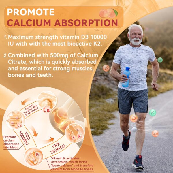 Frasco con gomitas y etiqueta de ingredientes