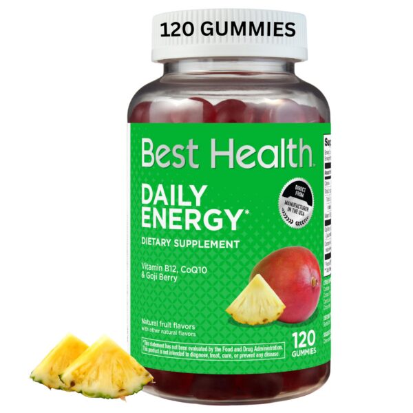 Version 1.0.0 Gomitas diarias energía B12 CoQ10 bayas de goji