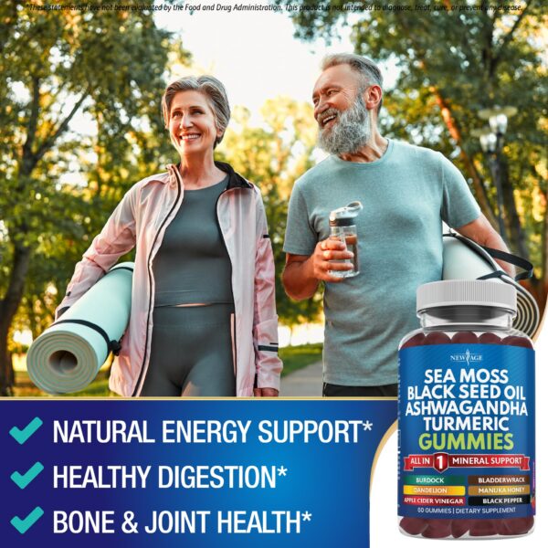 Gomitas diarias suplementarias musgo marino