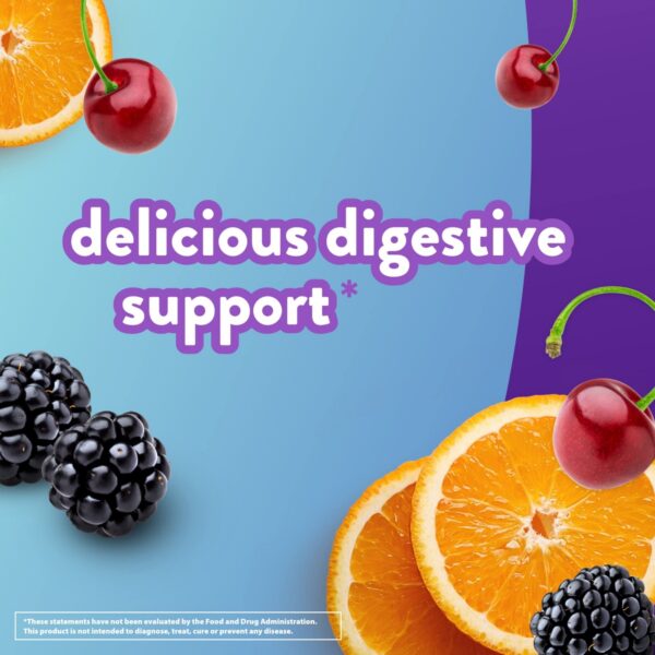 Gomitas para digestión y fibra Vitafusion sabor frambuesa