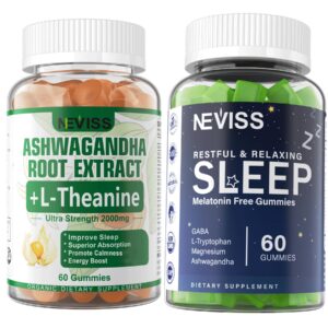 Gomitas para dormir NEVISS sin melatonina y Ashwagandha