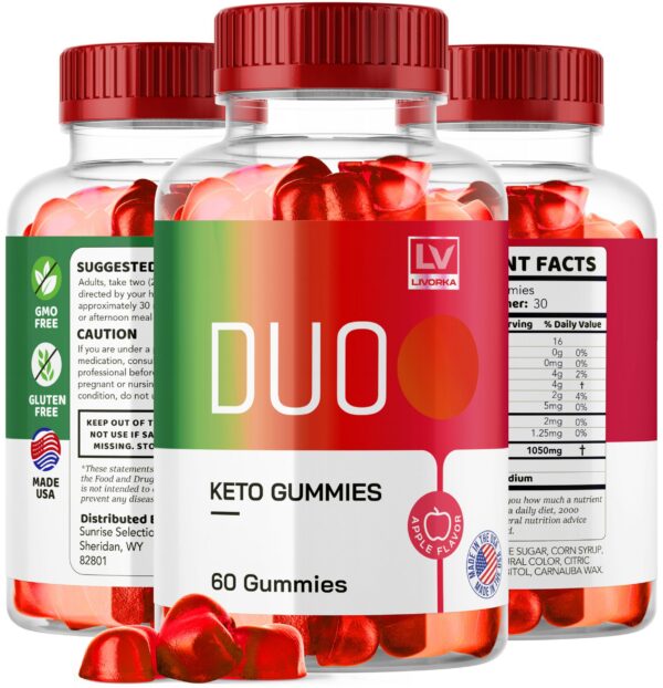 Version 1.0.0 Gummies duo keto acv paquete doble presentación
