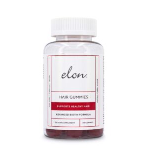 Gomitas Elon Biotina 5000mcg para crecimiento de cabello y uñas