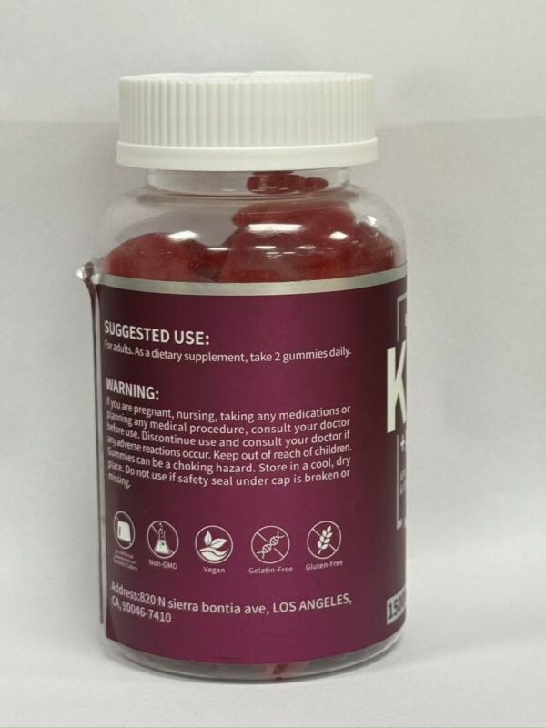 Gominas en frasco transparente