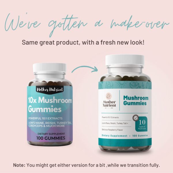 Gomitas naturales de extracto puro de hongos medicinales