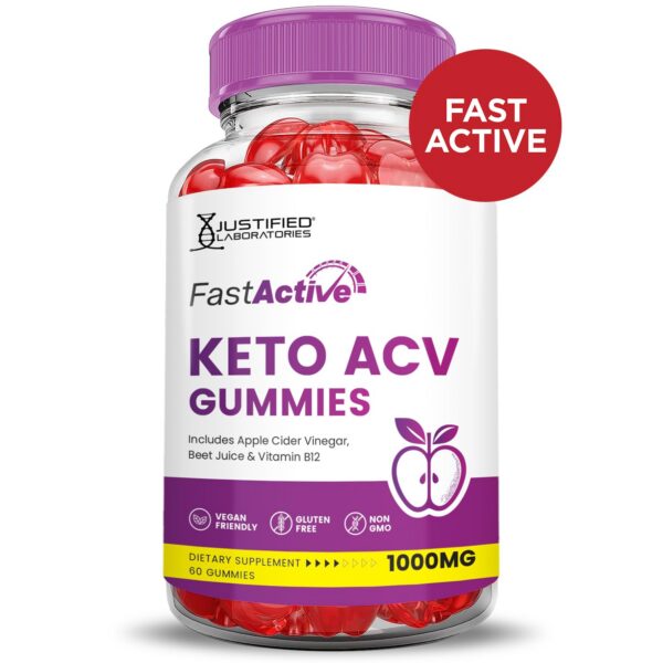 Gomitas Fast Active Keto ACV con vitaminas B12 y folato sanas