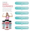 Gomitas WOMAN NAD de FEMGAIN en mano para consumo