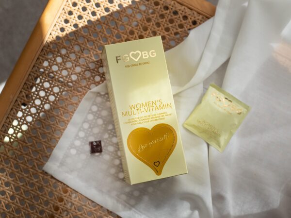 Version 1.0.0 Gomitas FGBG en paquetes diarios para mujeres activas