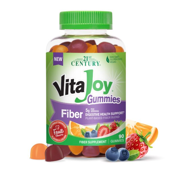 Paquete de gomitas de fibra 21st Century VitaJoy 90 unidades