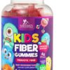 Version 1.0.0 Gomitas de fibra para niños suplemento prebiótico sabor fresa