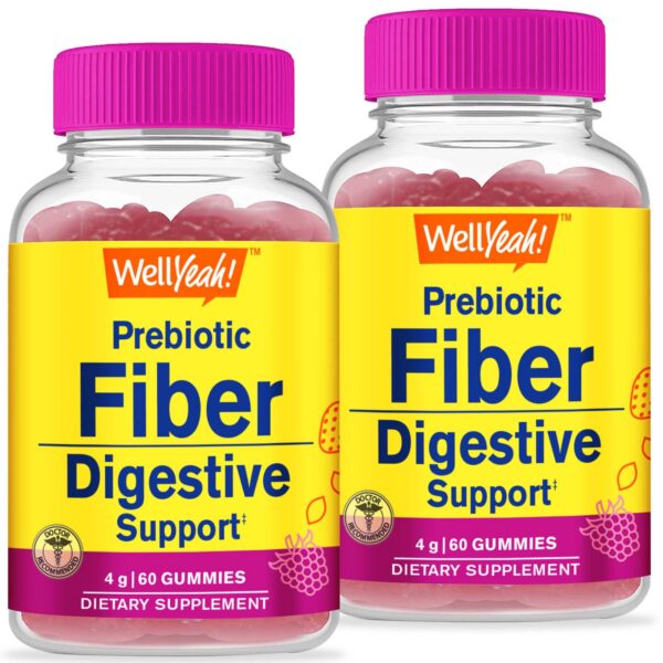 Paquete de gomitas de fibra prebiótica WellYeah sabor a baya