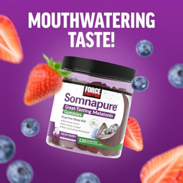 Gomitas Force Factor para dormir mejor y despertar renovado