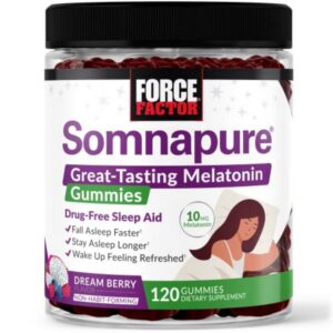 Gomitas Force Factor Somnapure melatonina para dormir rápido y natural