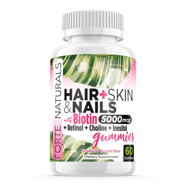 Version 1.0.0 Gomitas FORTE NATURALS Biotina para crecimiento de cabello