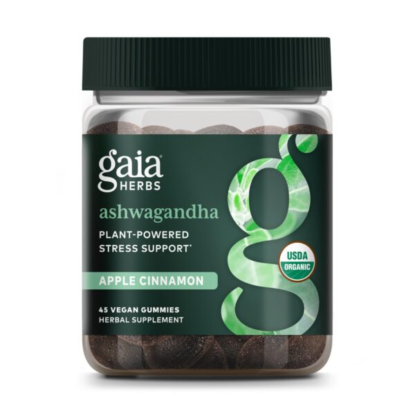Gomitas orgánicas Gaia Herbs Ashwagandha apoyo estrés