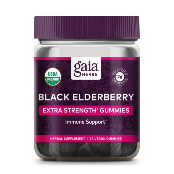 Gomitas Gaia Herbs saúco negro suplemento sistema inmunológico
