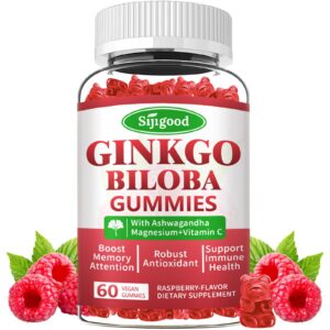 Gomitas ginkgo biloba Sijigood con ginseng y magnesio 60 unidades