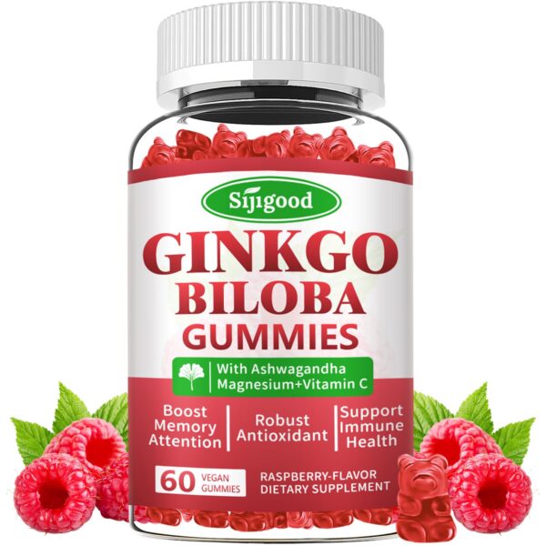 Gomitas ginkgo biloba Sijigood con ginseng y magnesio 60 unidades