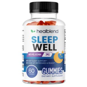 Version 1.0.0 Gomitas healblend Sleep Well con melatonina y passiflora