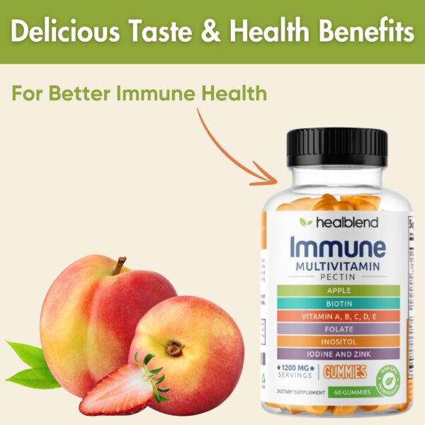 Gomitas healblend vitaminas C D3 B6 B12 hierro zinc para energía