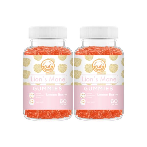 Gomitas de hongo Melena de León sabor limón y baya