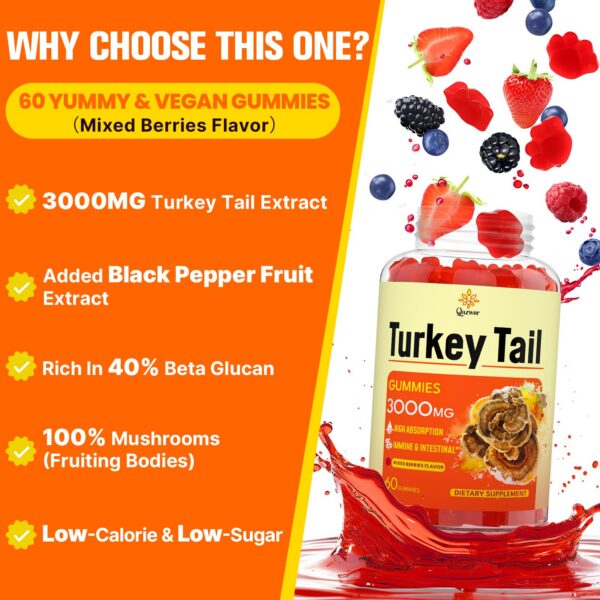 Gomitas de hongos para energía y sistema inmune Qazwer