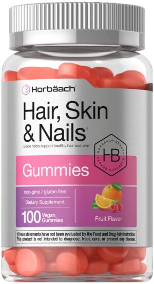 Gomitas Horbäach para cabello piel y uñas sabor fruta