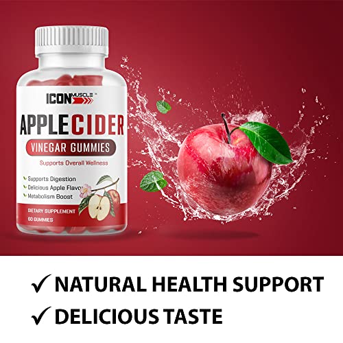 Gomitas Icon Muscle vinagre sidra sabor manzana natural