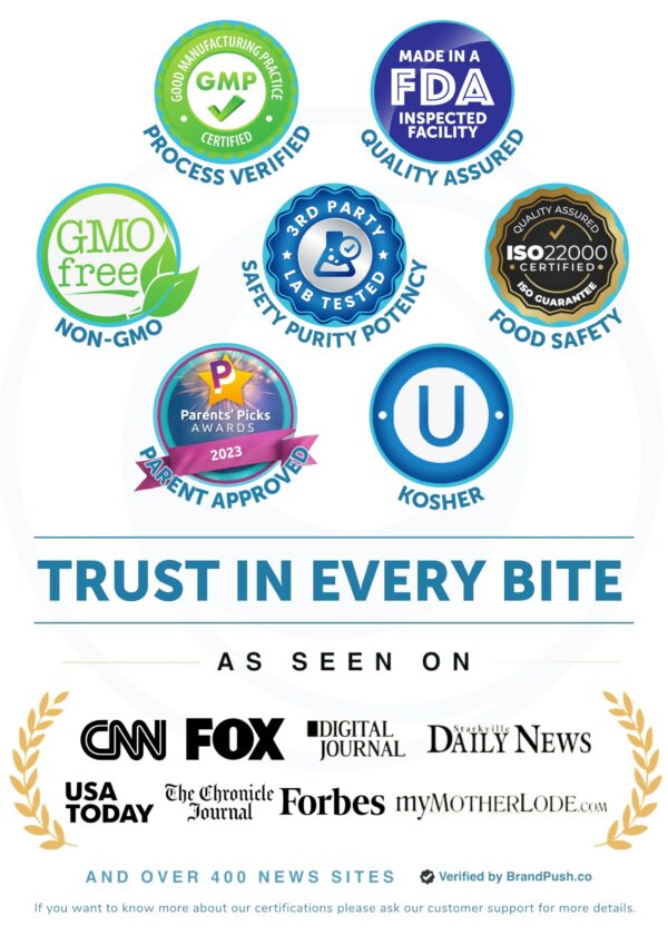 Gomitas infantiles melatonina 1mg Lunakai presentación